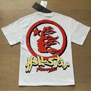 Hellstar Records White Graphic Tee